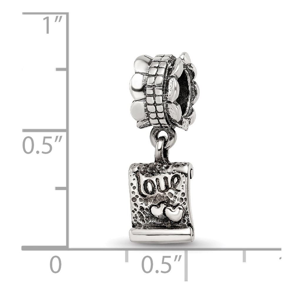 Sterling Silver Reflections Love Note Dangle Bead