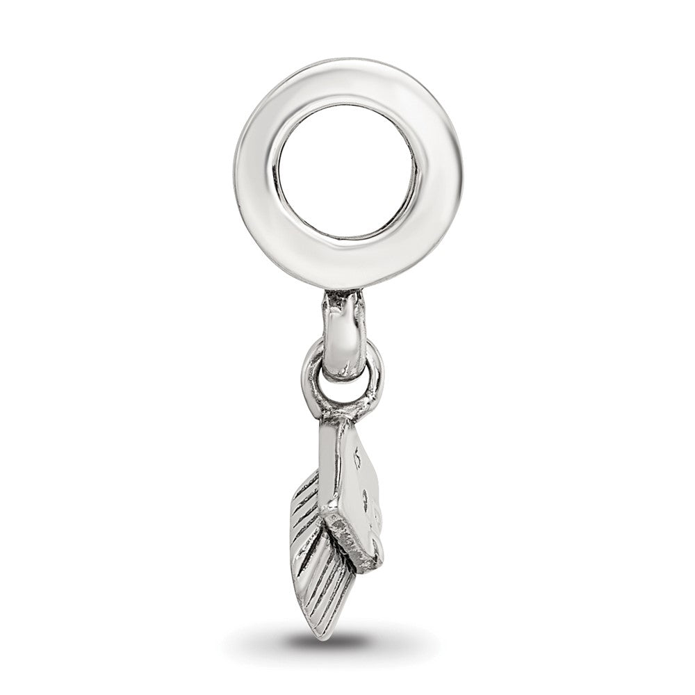 Sterling Silver Reflections Graduation Cap Dangle Bead