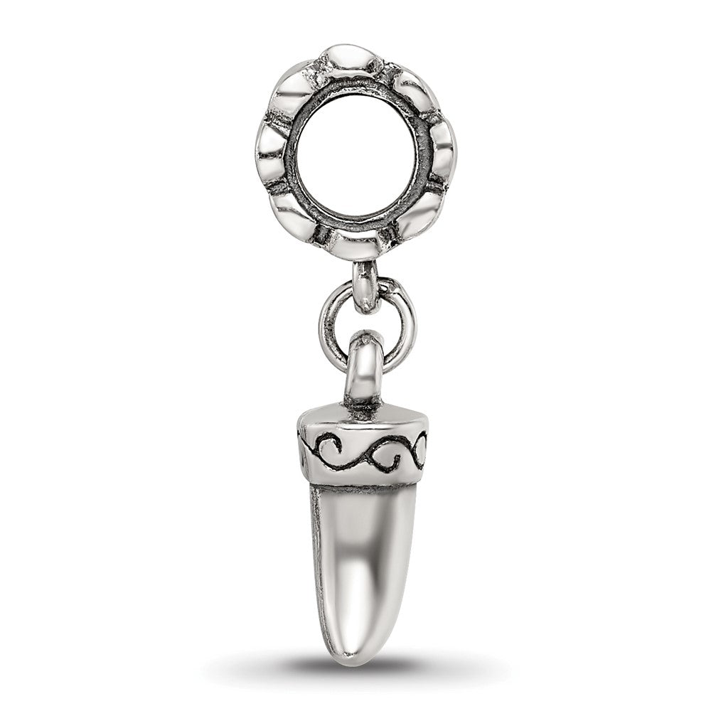 Sterling Silver Reflections Tiger Claw Dangle Bead
