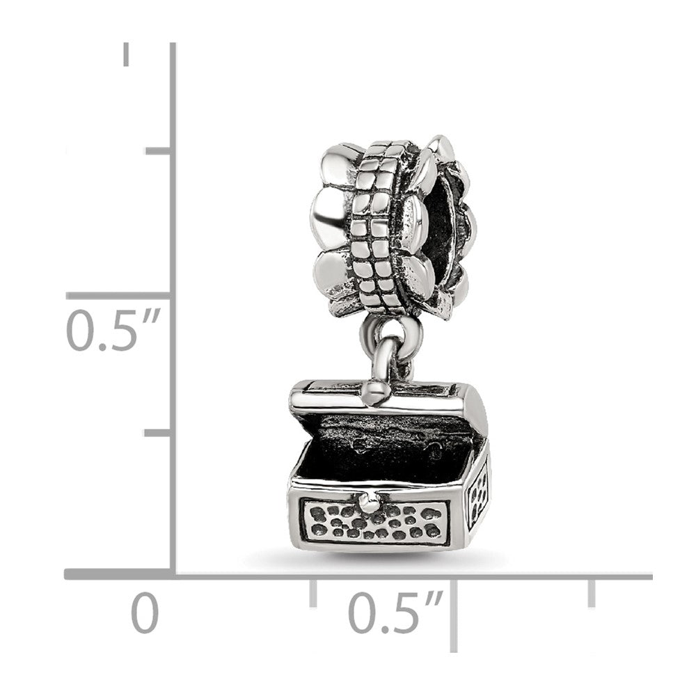 Sterling Silver Reflections Treasure Chest Dangle Bead