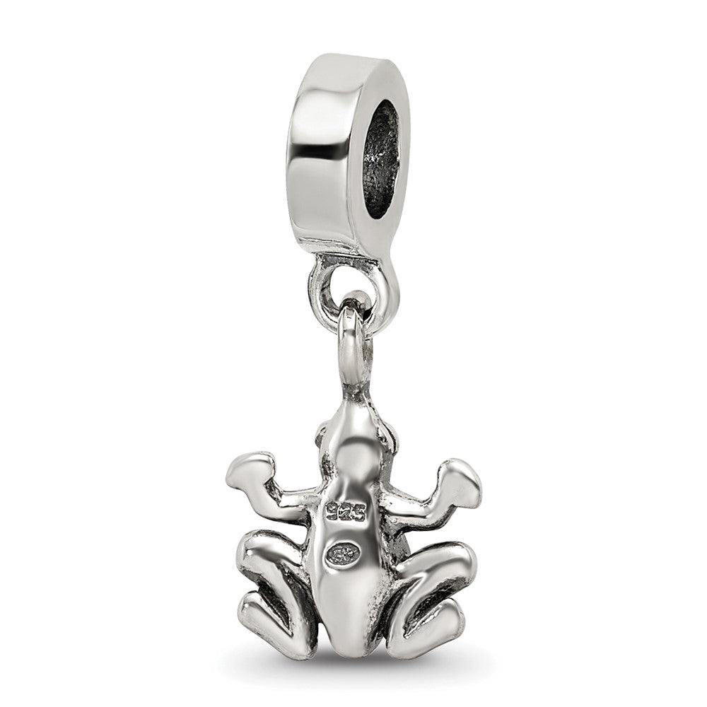 Sterling Silver Reflections Frog Dangle Bead