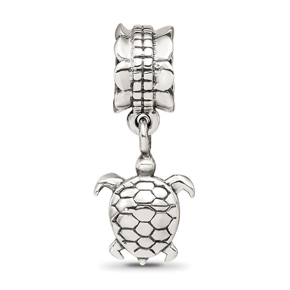 Sterling Silver Reflections Turtle Dangle Bead