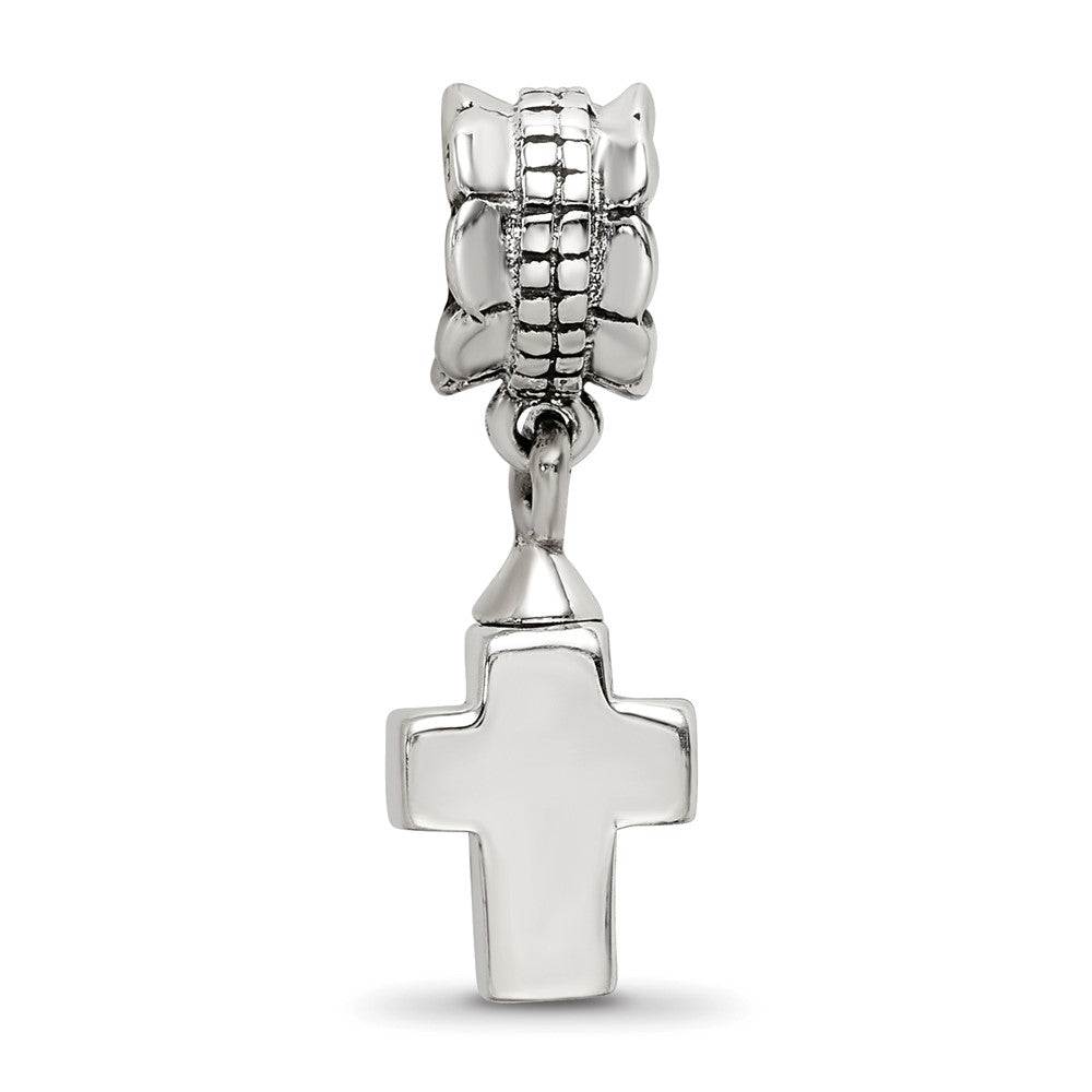 Sterling Silver Reflections Cross Ash Dangle Bead