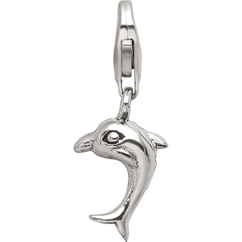 Sterling Silver Reflections Dolphin Click-on for Bead