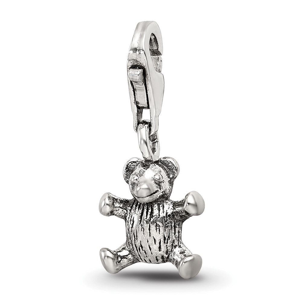 Sterling Silver Reflections Teddy Bear Click-on for Bead