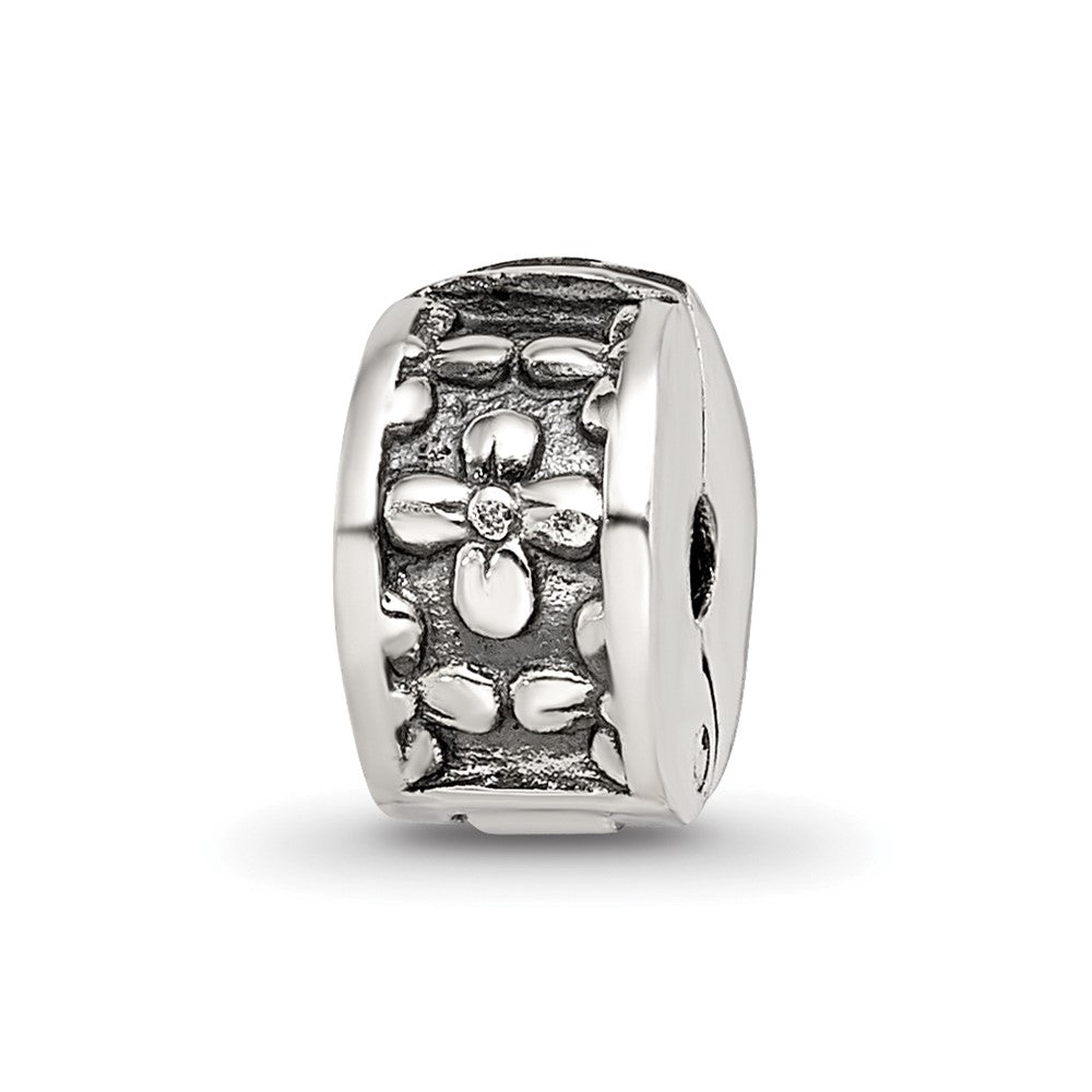 Sterling Silver Reflections Kids Floral Clip Bead