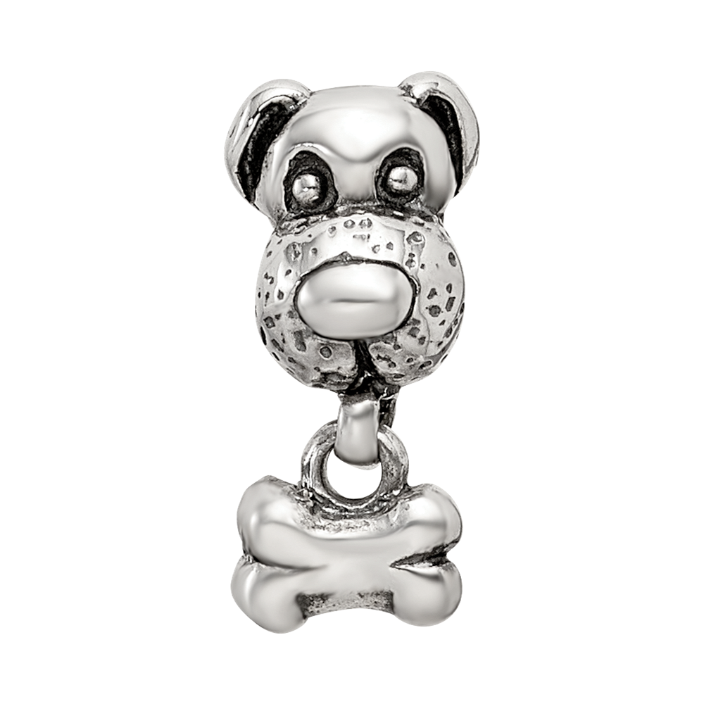 Sterling Silver Reflections Kids Dog & Bone Bead