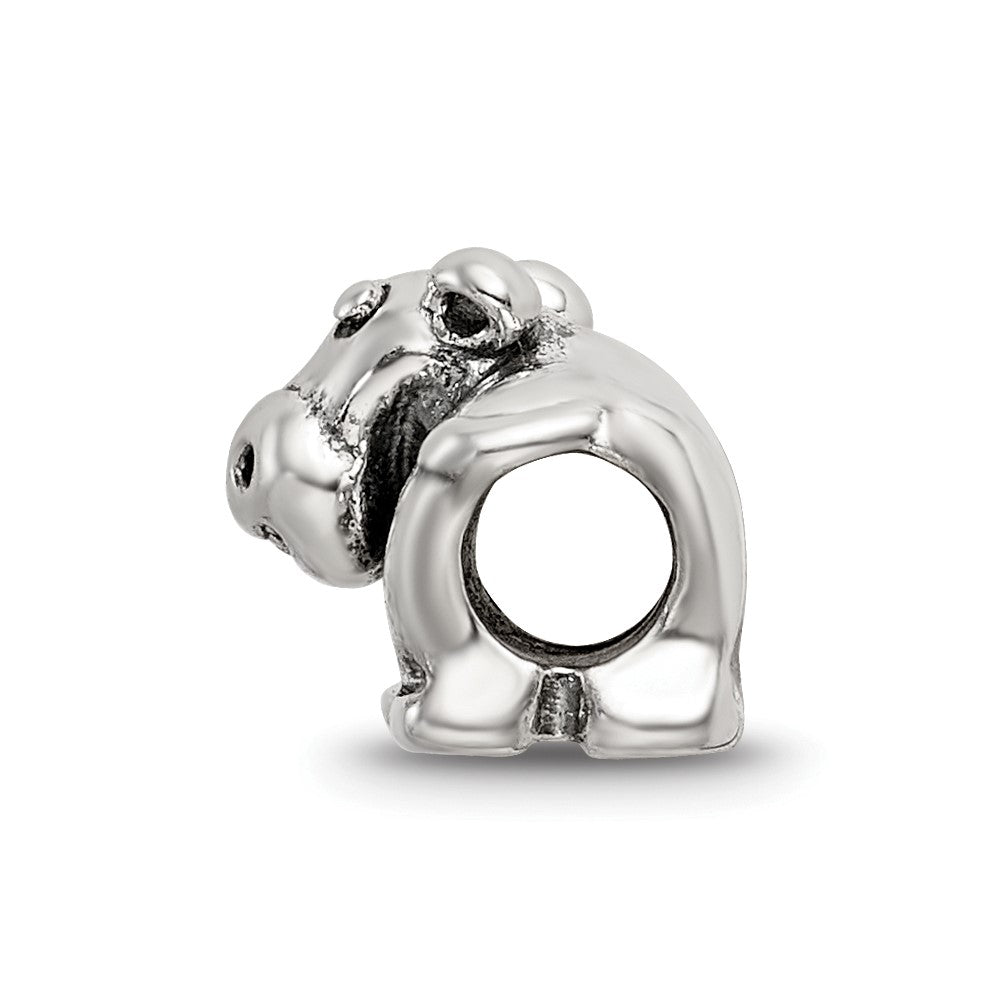 Sterling Silver Reflections Kids Hippo Bead