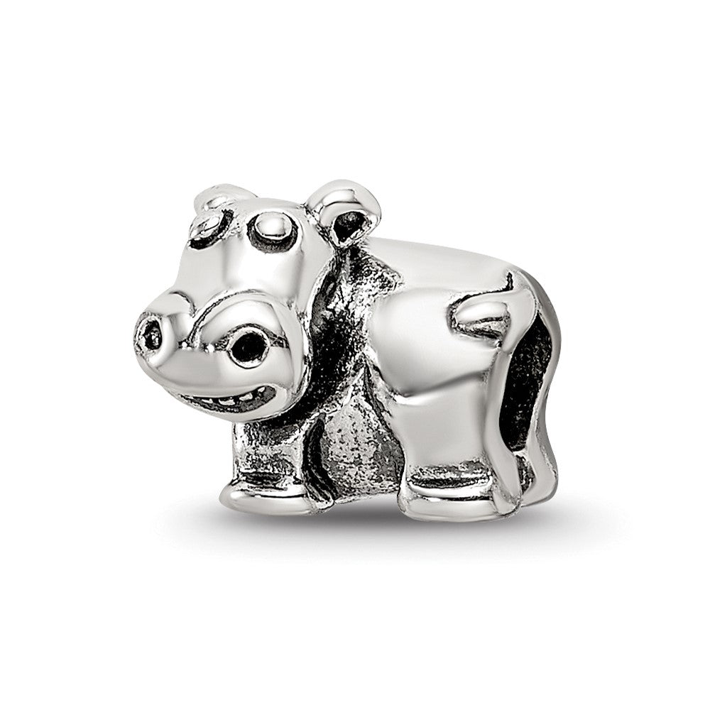 Sterling Silver Reflections Kids Hippo Bead