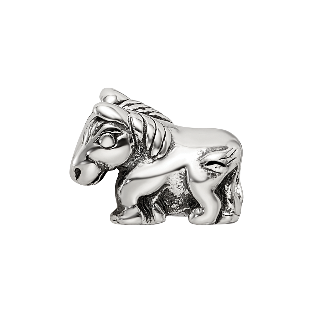 Sterling Silver Reflections Kids Horse Bead