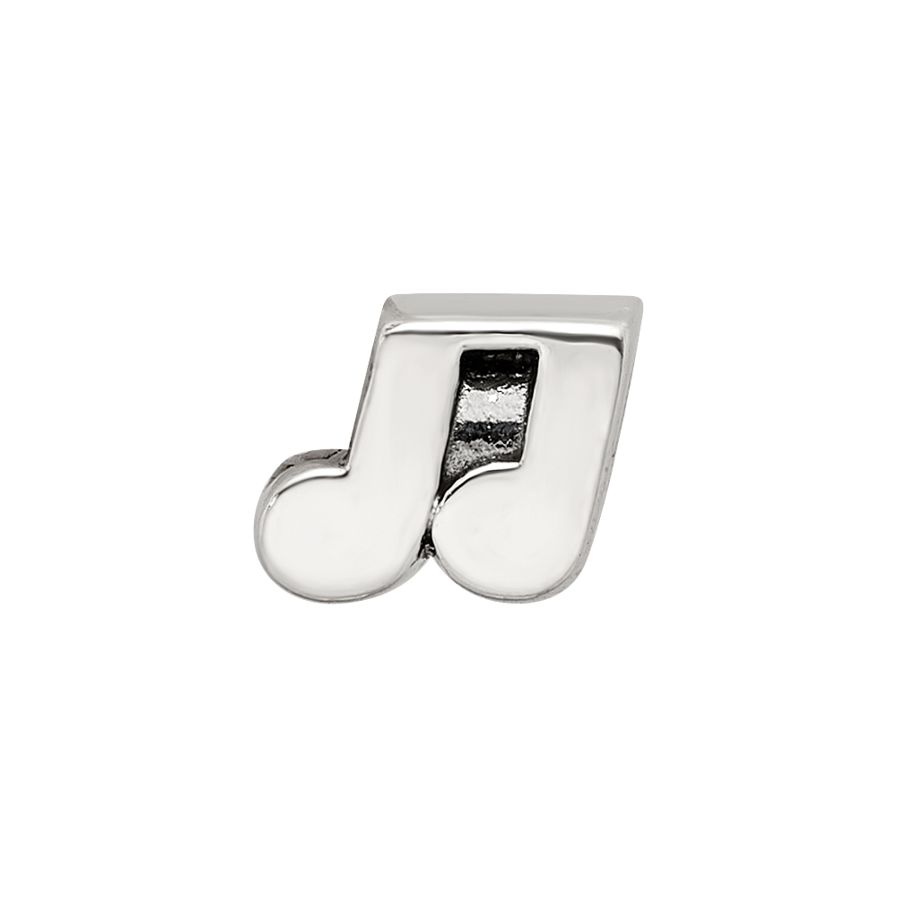 Sterling Silver Reflections Kids Music Notes Bead