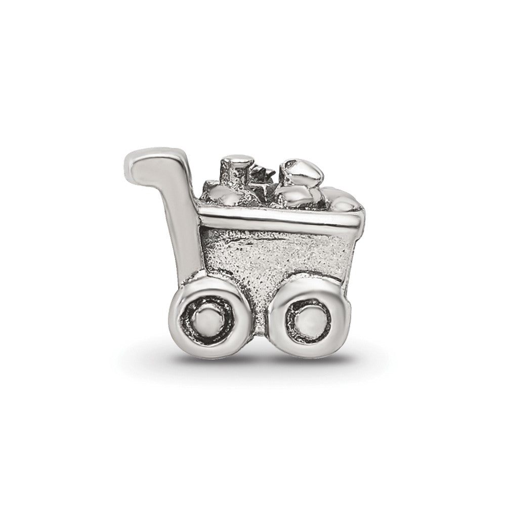 Sterling Silver Reflections Kids Shopping Cart Bead