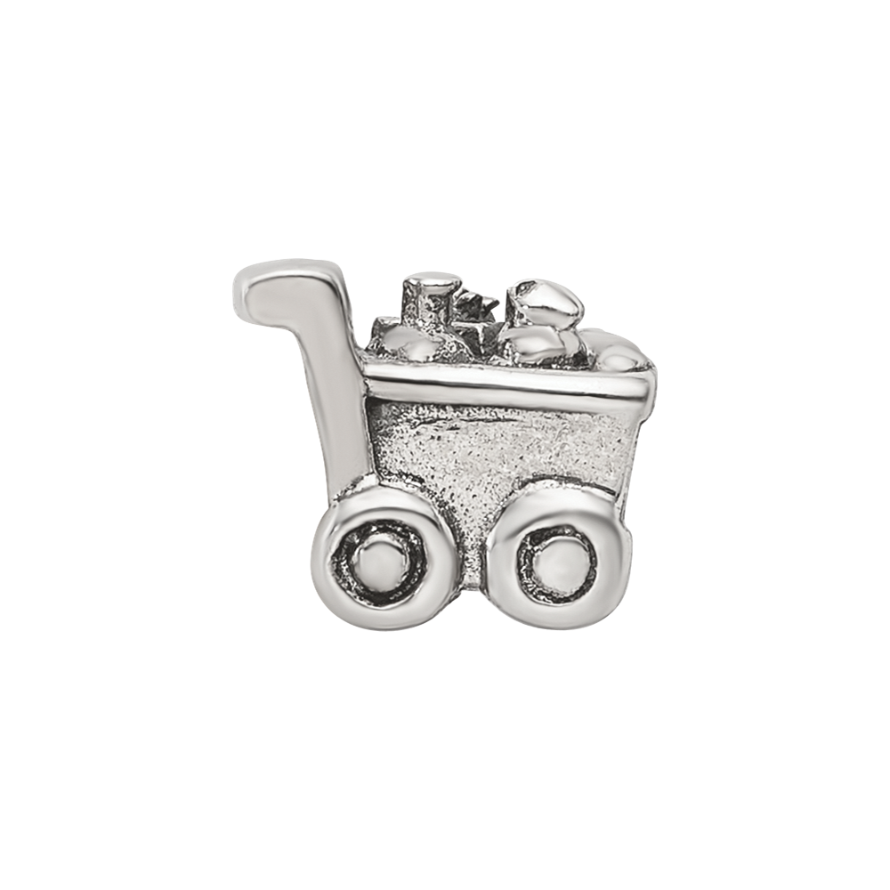 Sterling Silver Reflections Kids Shopping Cart Bead