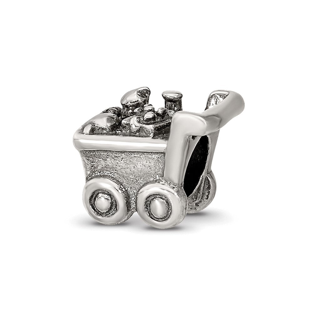 Sterling Silver Reflections Kids Shopping Cart Bead