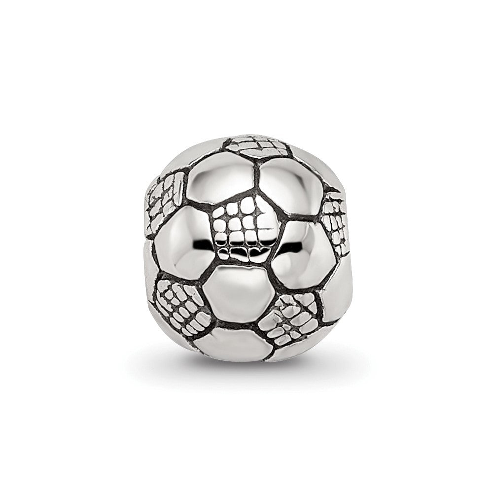 Sterling Silver Reflections Kids Soccer Ball Bead