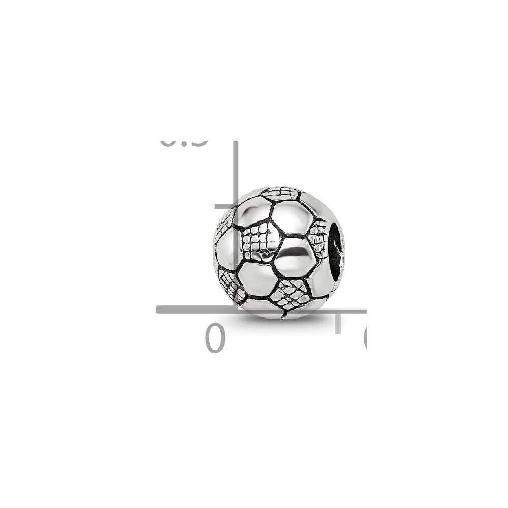 Sterling Silver Reflections Kids Soccer Ball Bead