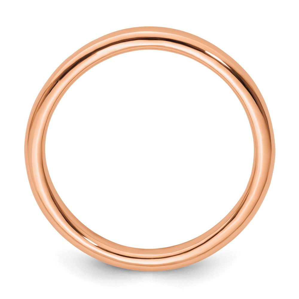 Sterling Silver Stackable Expressions Pink-plated Polished Ring