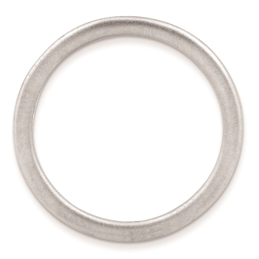 Sterling Silver Stackable Expressions Rhodium Satin Ring
