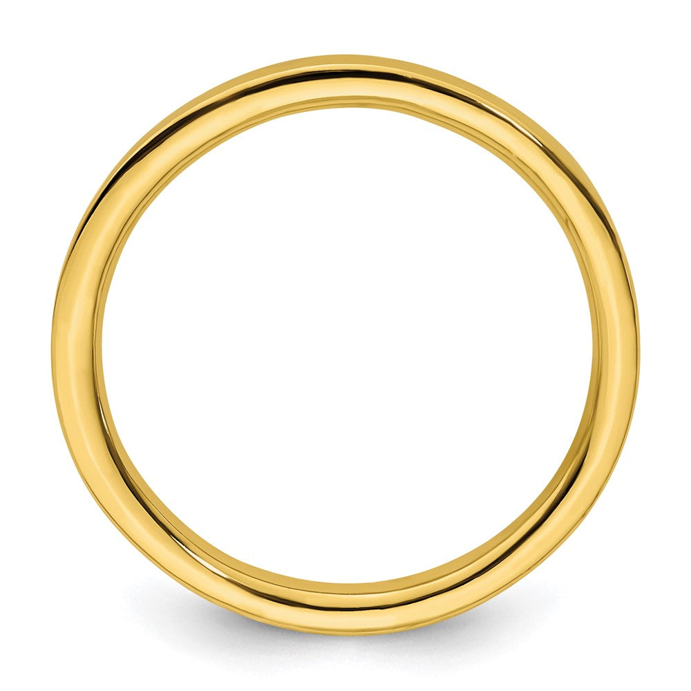 Sterling Silver Stackable Expressions Gold-plated Polished Ring