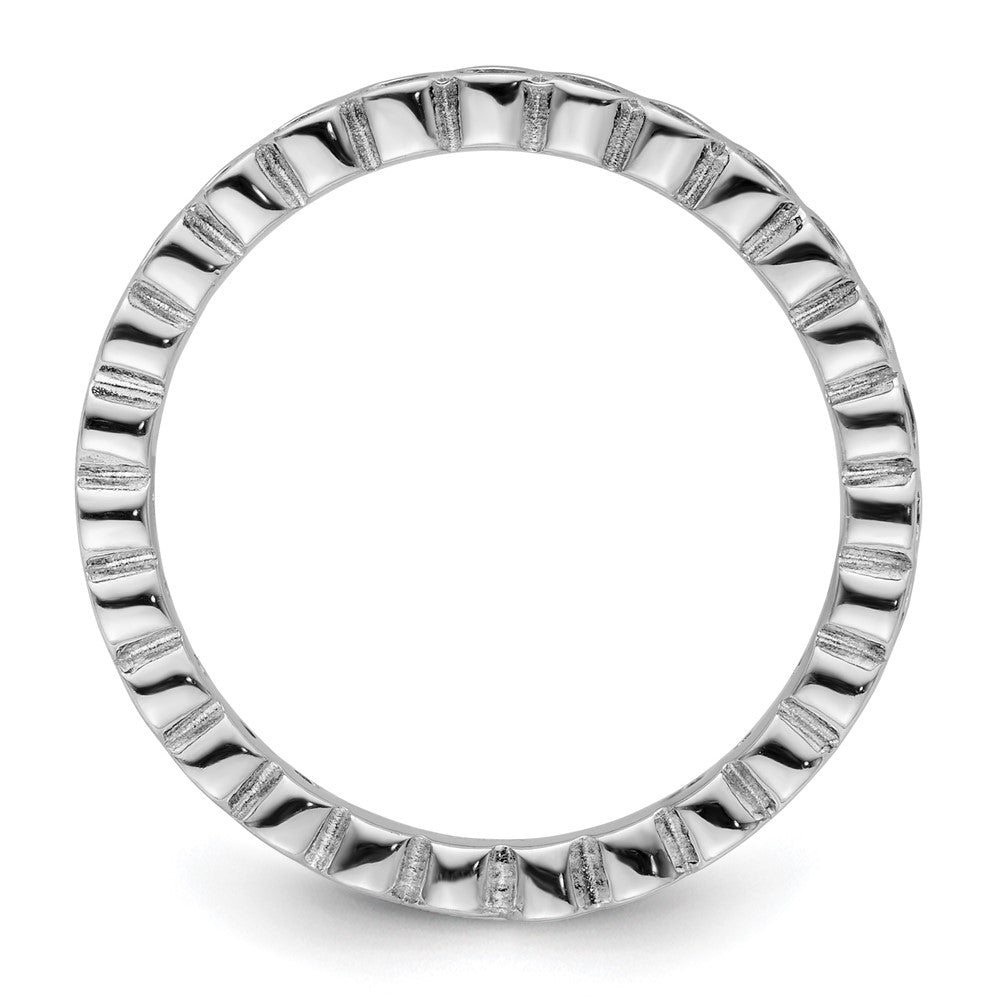 Sterling Silver Stackable Expressions Created Ruby Ring