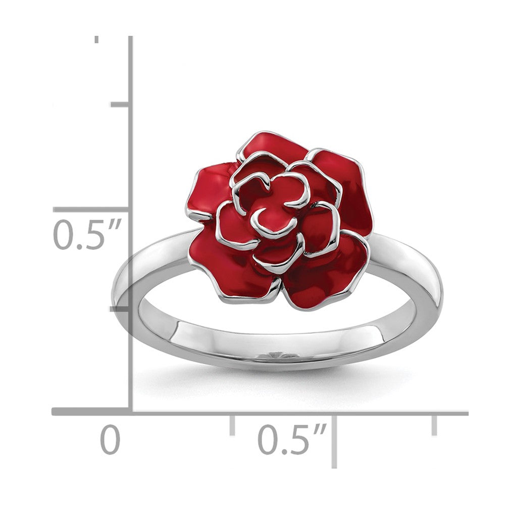 Sterling Silver Stackable Expressions Rose Ring