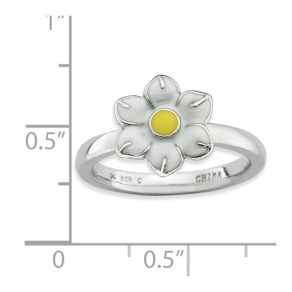 Sterling Silver Stackable Expressions Narcissus Ring