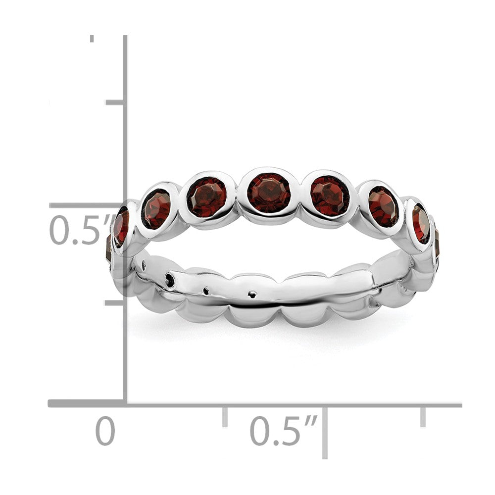 Sterling Silver Stackable Expressions June Swarovski Ring