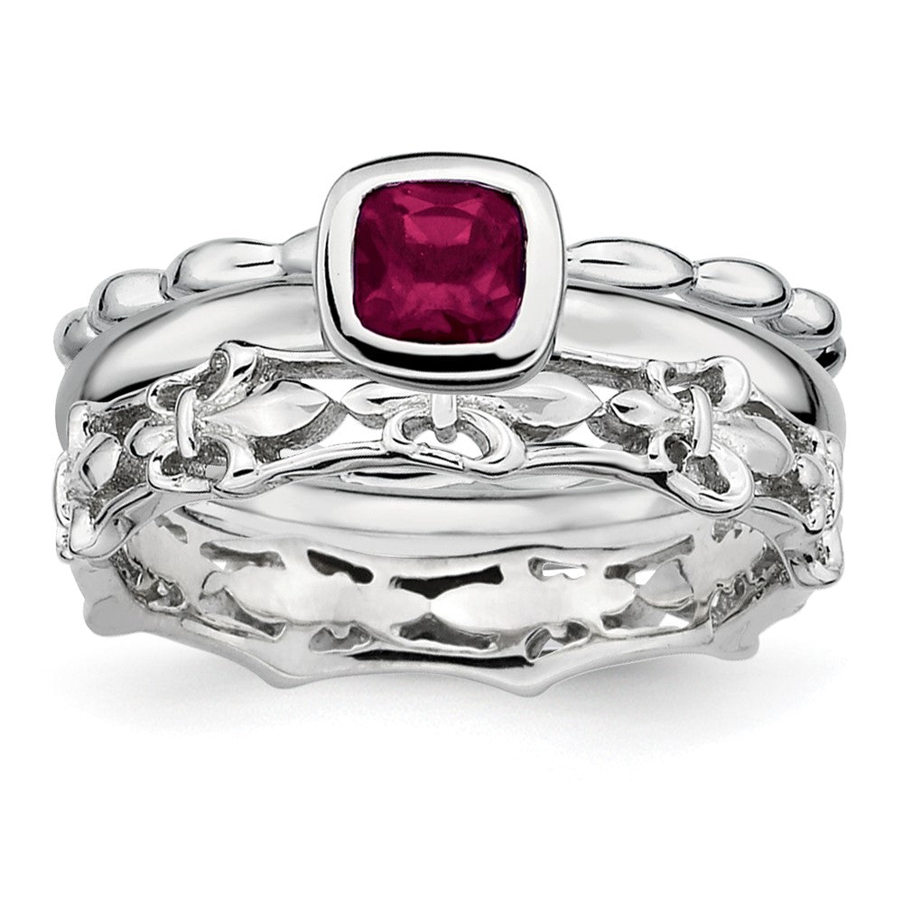 Sterling Silver Stackable Expressions Ring Set