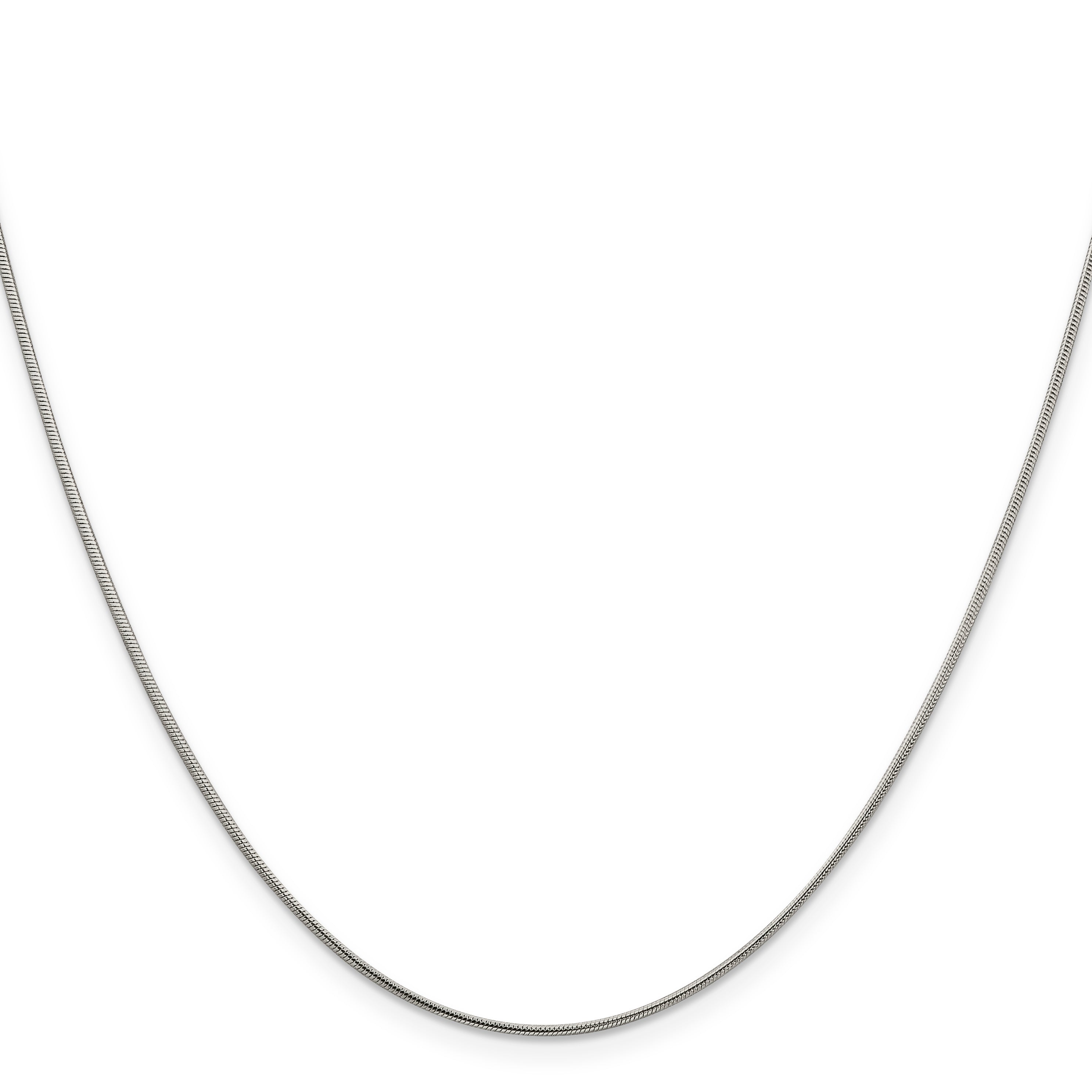 Sterling Silver 1mm Snake Chain