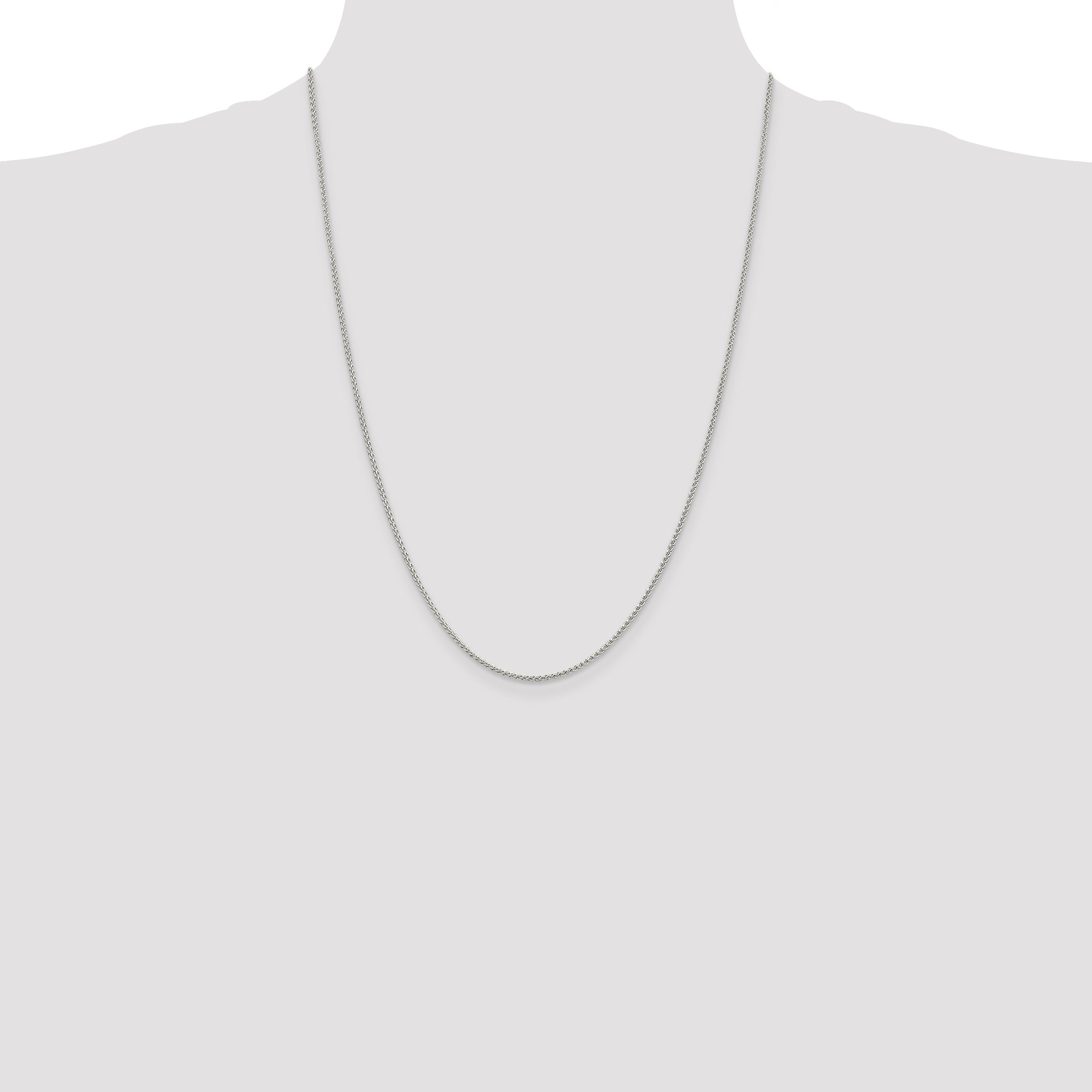Sterling Silver 1.5mm Round Spiga Chain