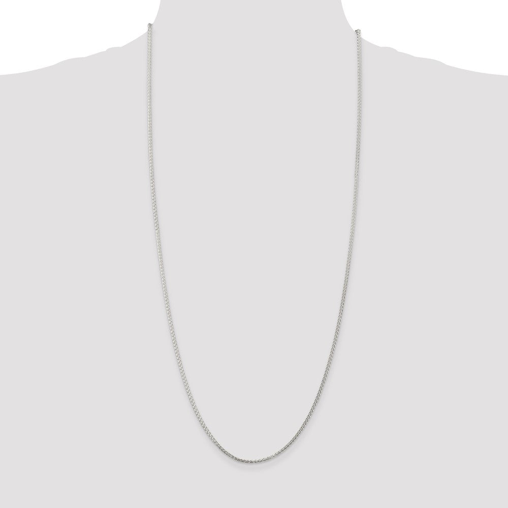Sterling Silver 1.75mm Round Spiga Chain