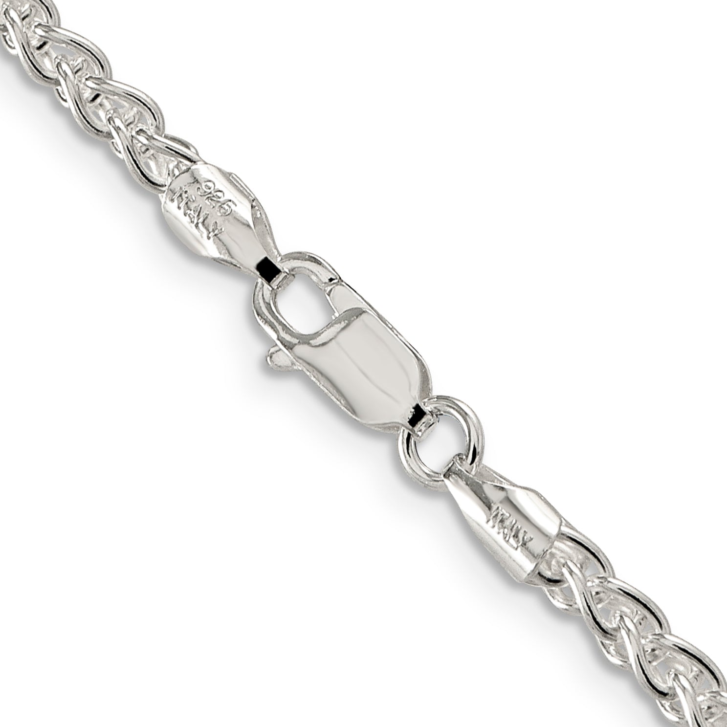Sterling Silver 3mm Round Spiga Chain