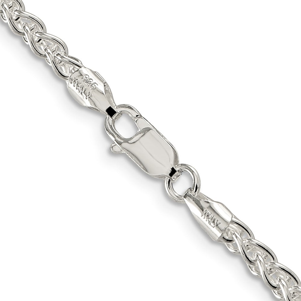 Sterling Silver 3mm Round Spiga Chain