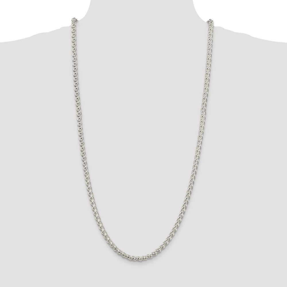 Sterling Silver 5mm Round Spiga Chain
