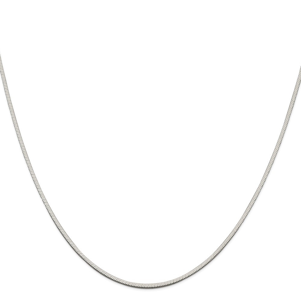 Sterling Silver 1.25mm Square Snake Chain