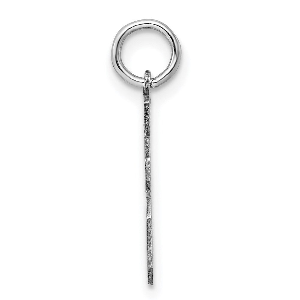 Sterling Silver/Rhodium-plated Polished Number 36 Charm
