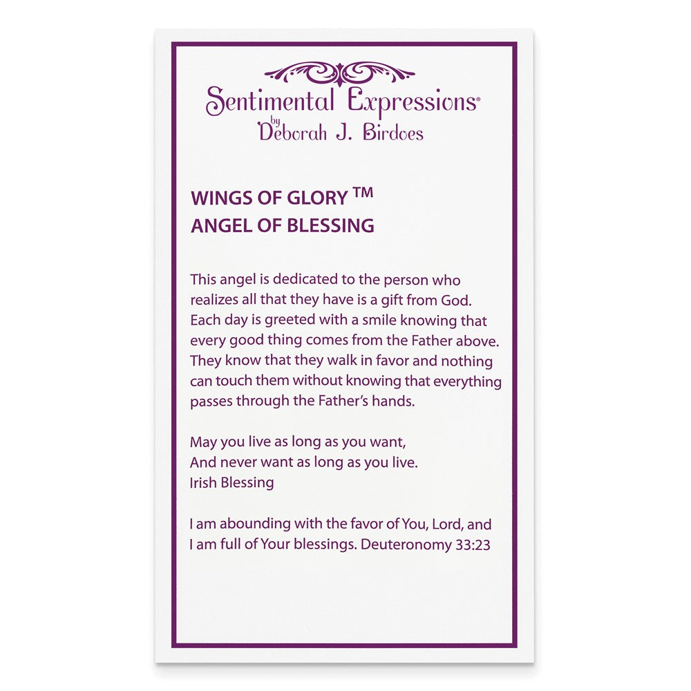 Sentimental Expressions Sterling Silver Rhodium-plated CZ Antiqued Angel of Blessing 18in Necklace