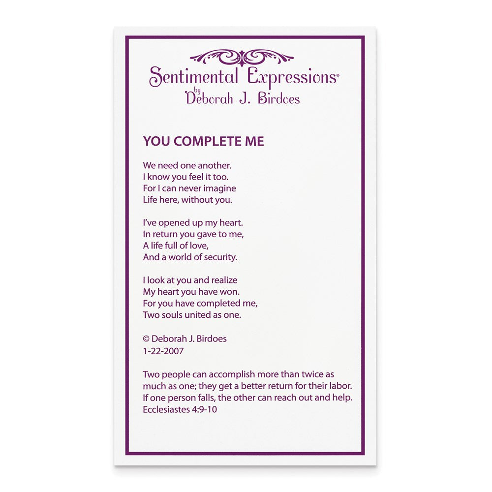 Sterling Silver & Gold-plated CZ Forever By Your Side 18in Necklace