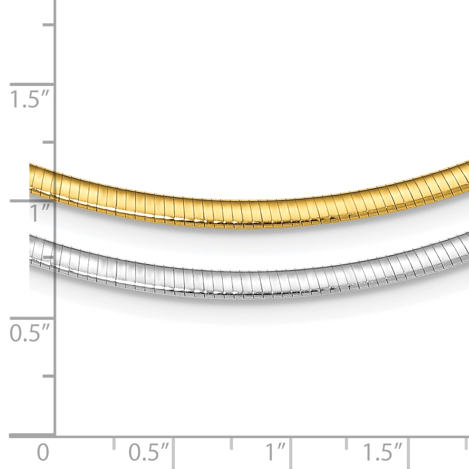 Sterling Silver Flash Gold-plated Reversible 3mm Cubetto Chain