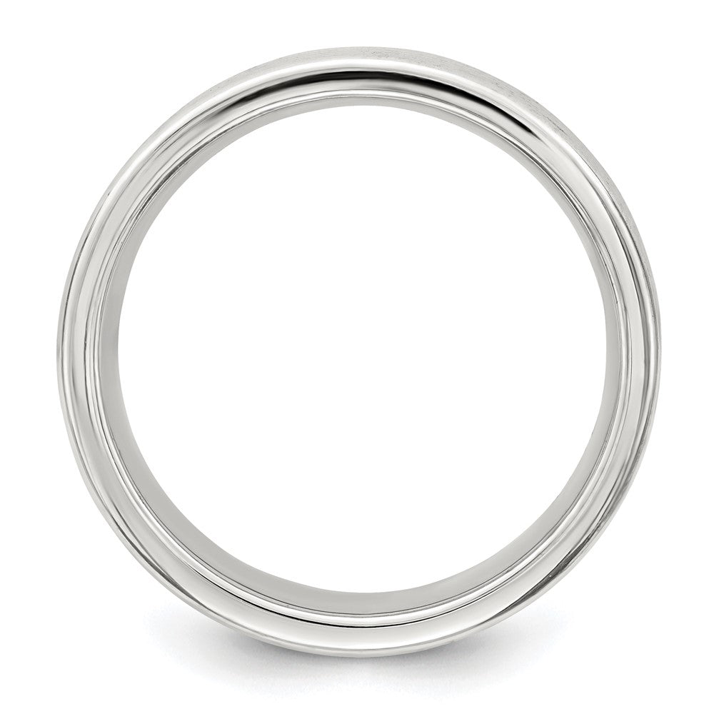 Sterling Silver 7mm Polished 5-Row Fancy Band Size 7.5