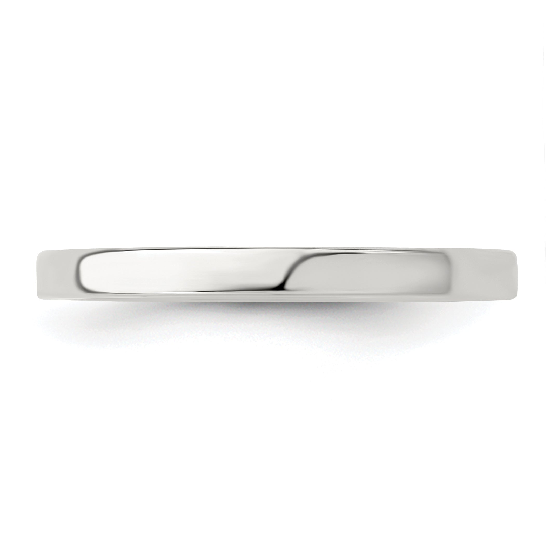 Sterling Silver 2mm Lightweight Flat Size 10 Band