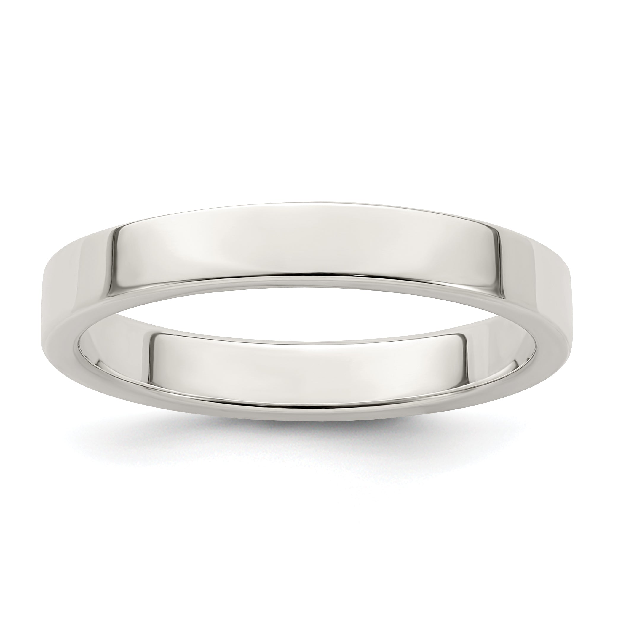 Sterling Silver 3mm Lightweight Flat Size 10 Band