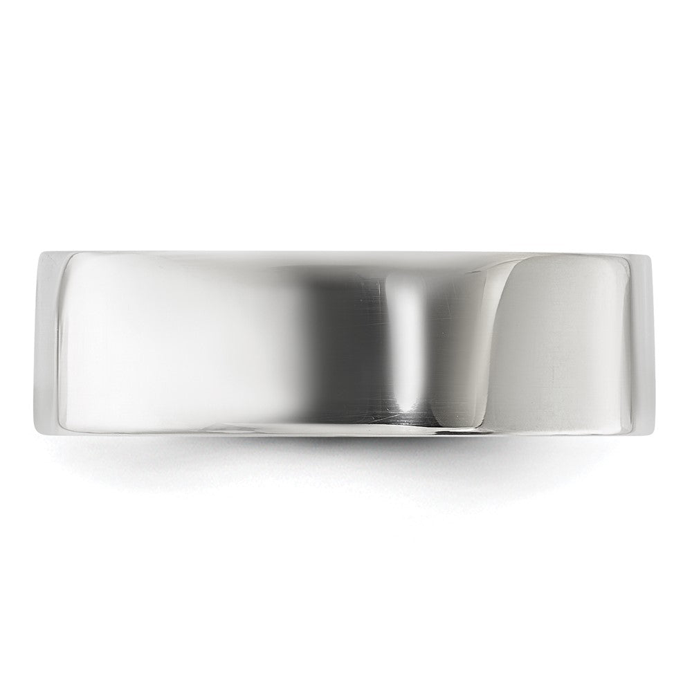 Sterling Silver 6mm Lightweight Flat Size 13 Band