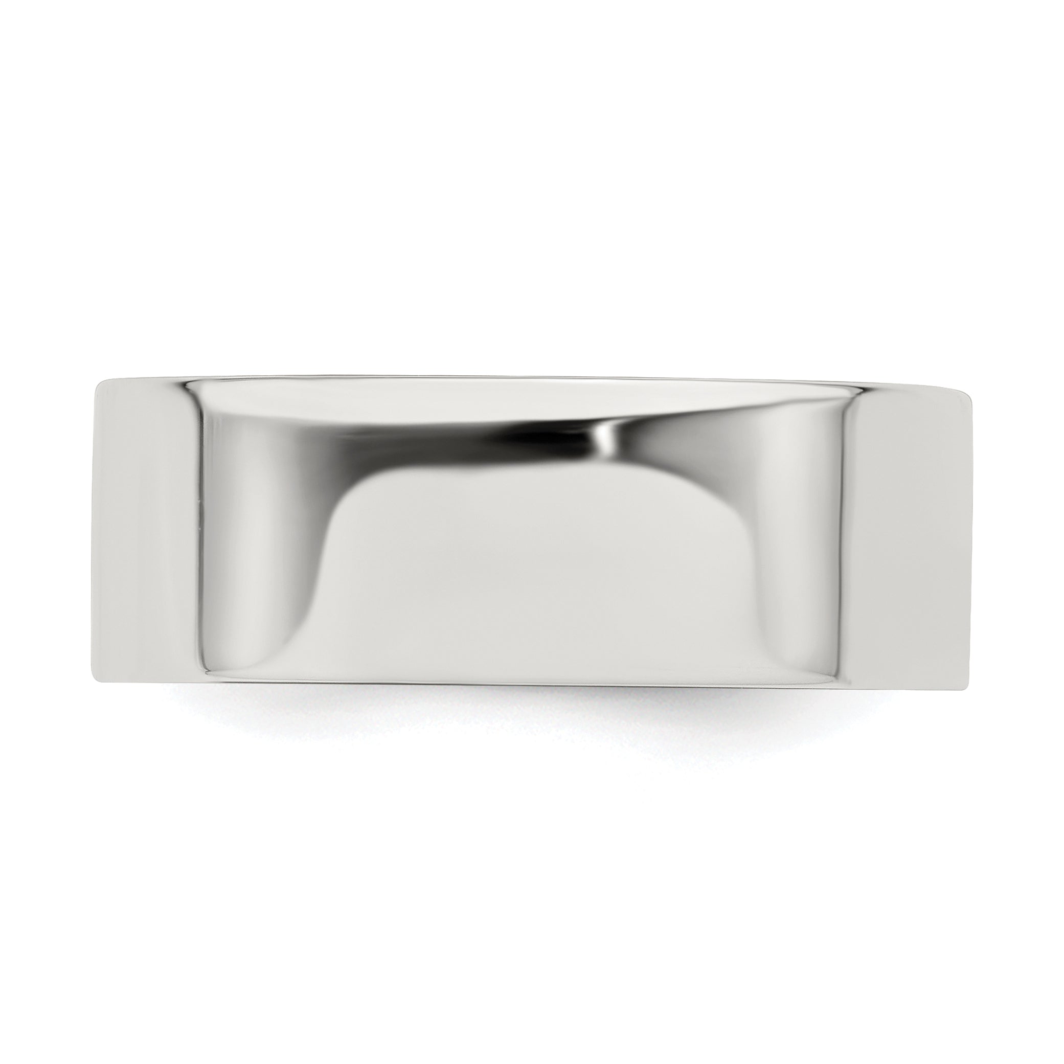 Sterling Silver 7mm Lightweight Flat Size 12 Band