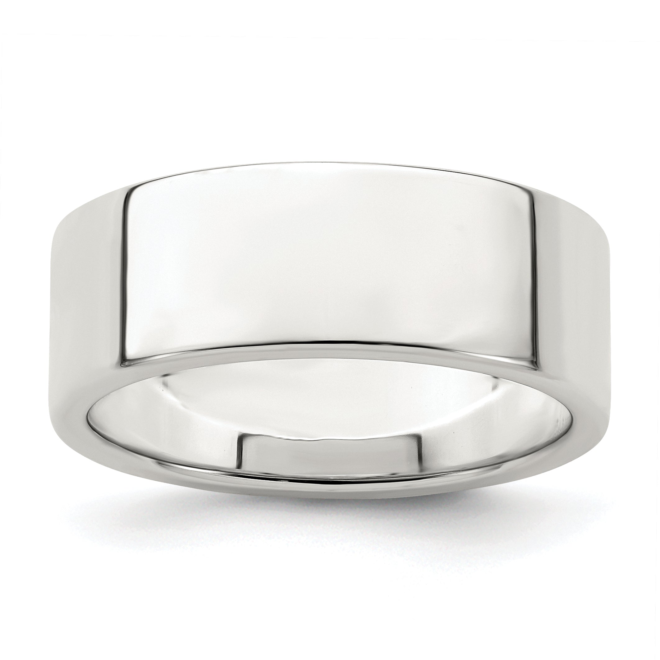 Sterling Silver 7mm Lightweight Flat Size 12 Band