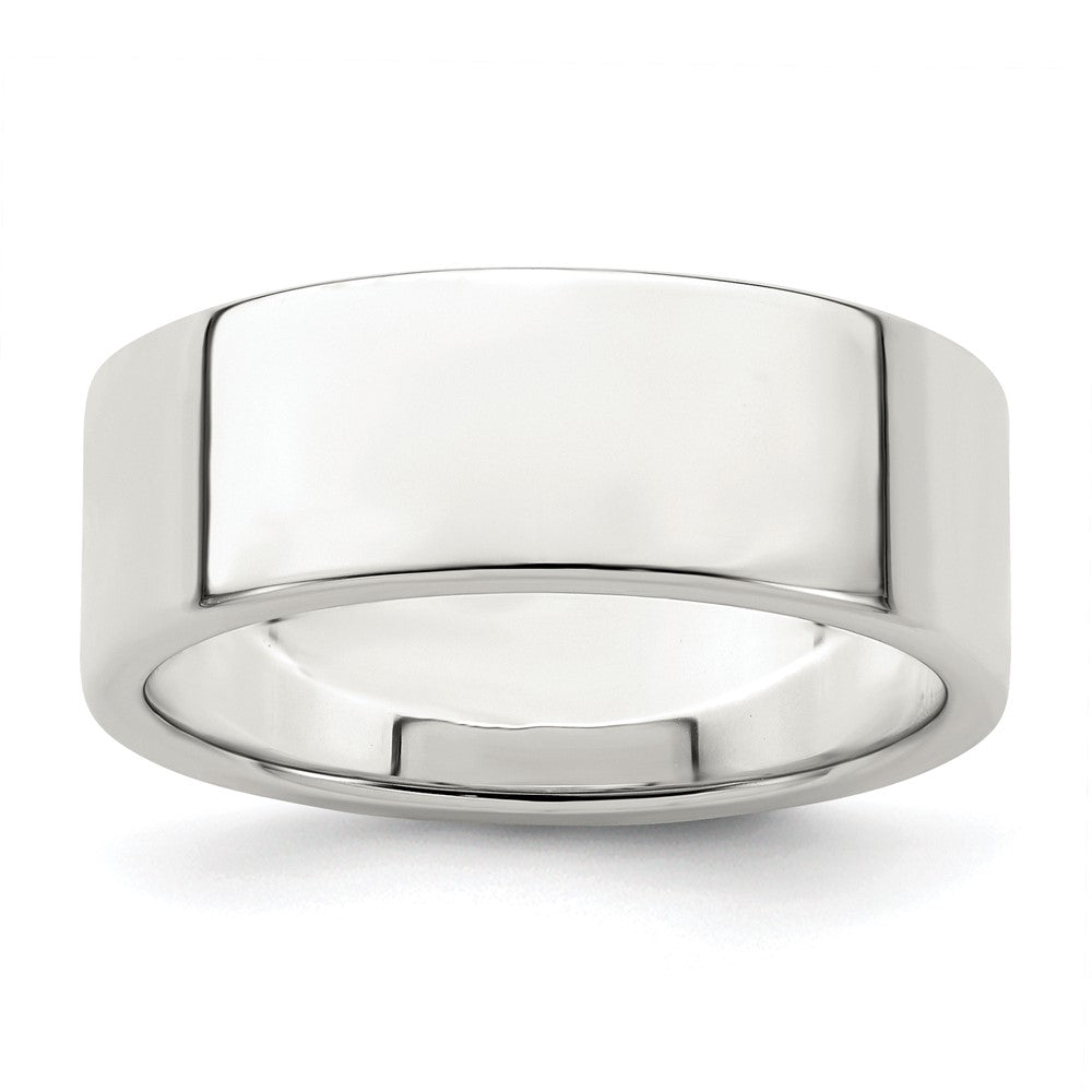 Sterling Silver 7mm Lightweight Flat Size 13 Band