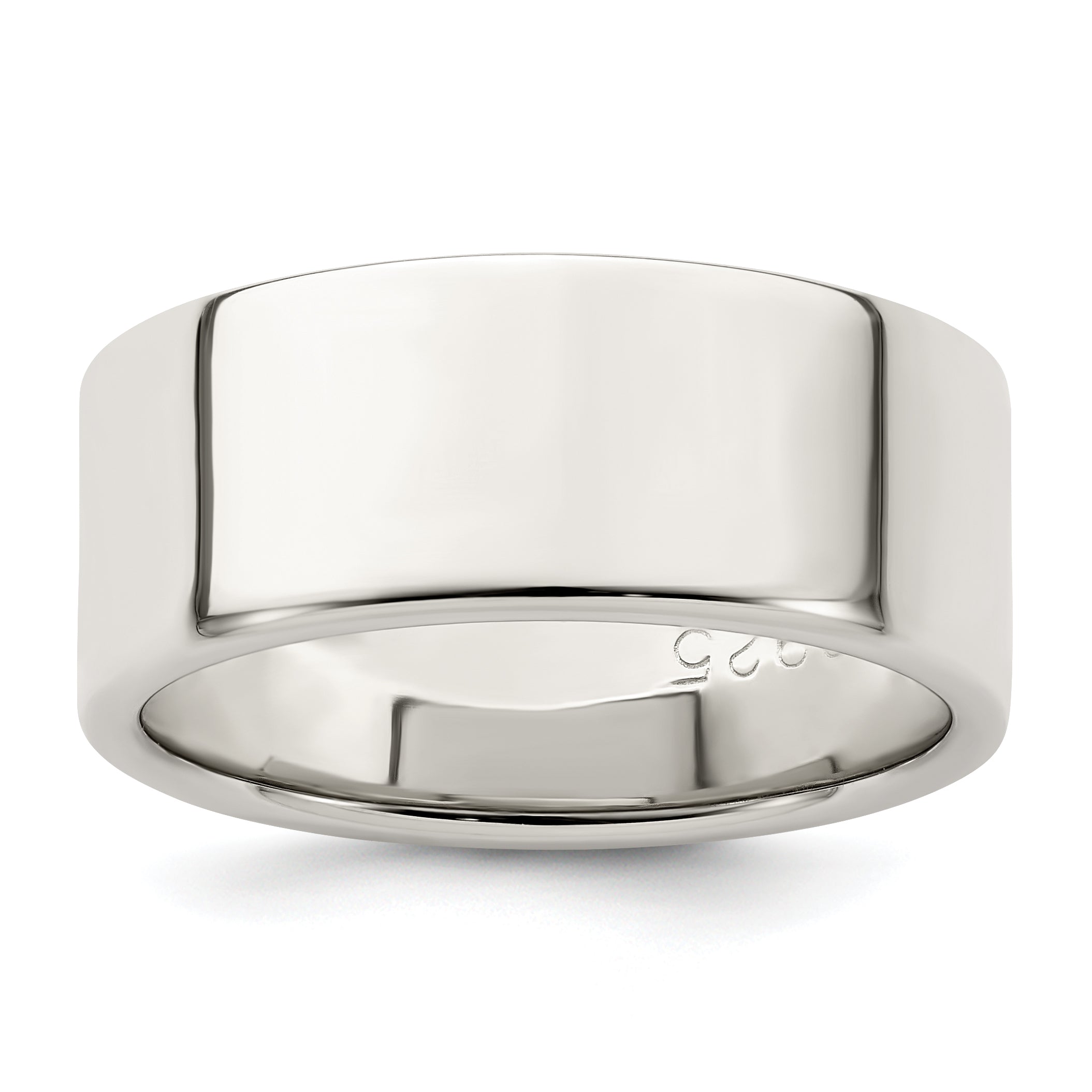Sterling Silver 8mm Lightweight Flat Size 4.5 Band