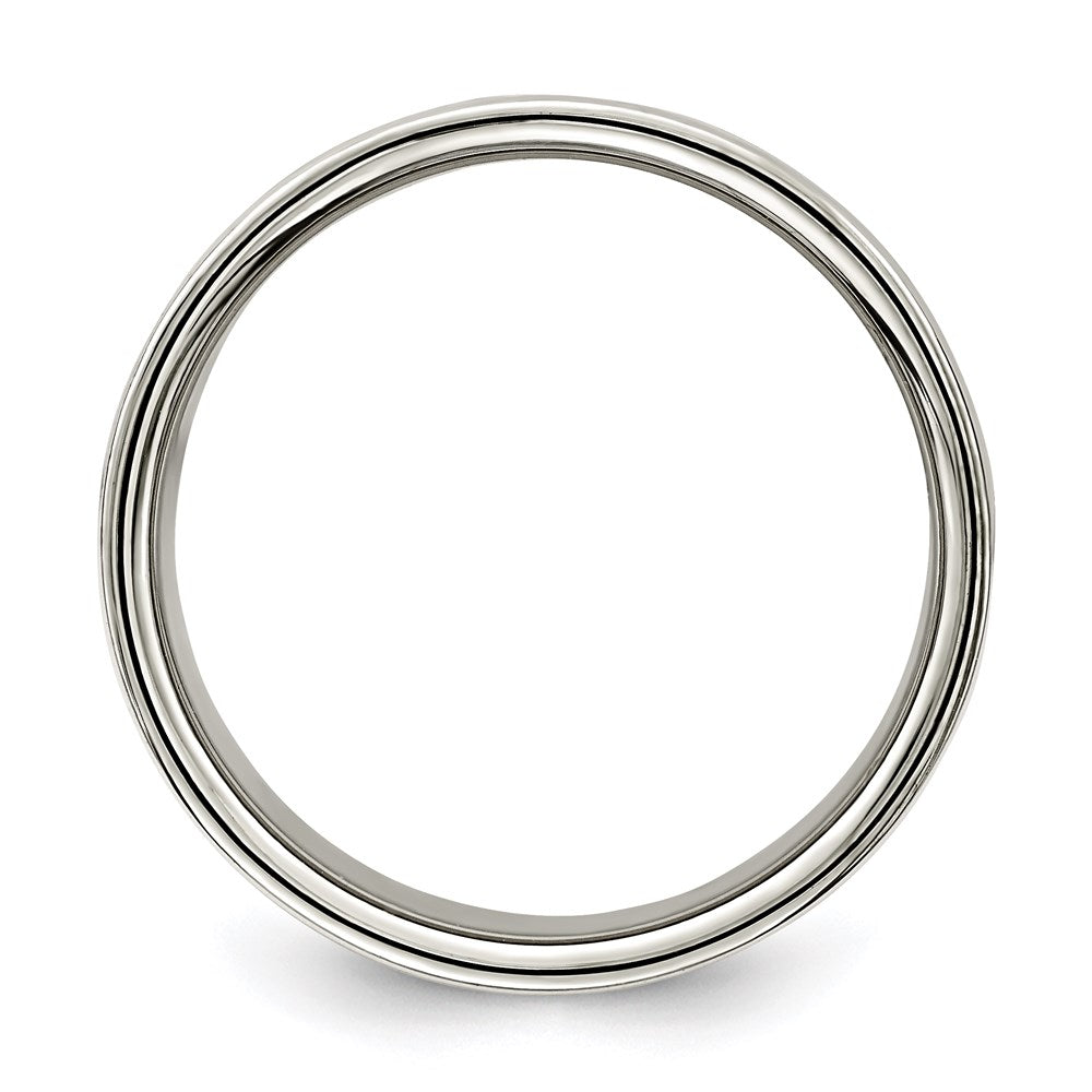 Sterling Silver 10mm Lightweight Flat Size 7 Band