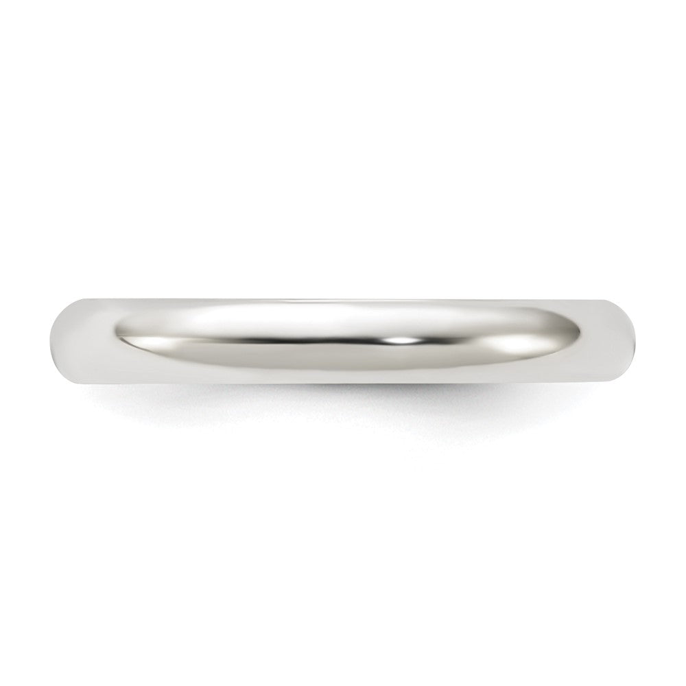 Sterling Silver 3mm Half Round Size 10 Band