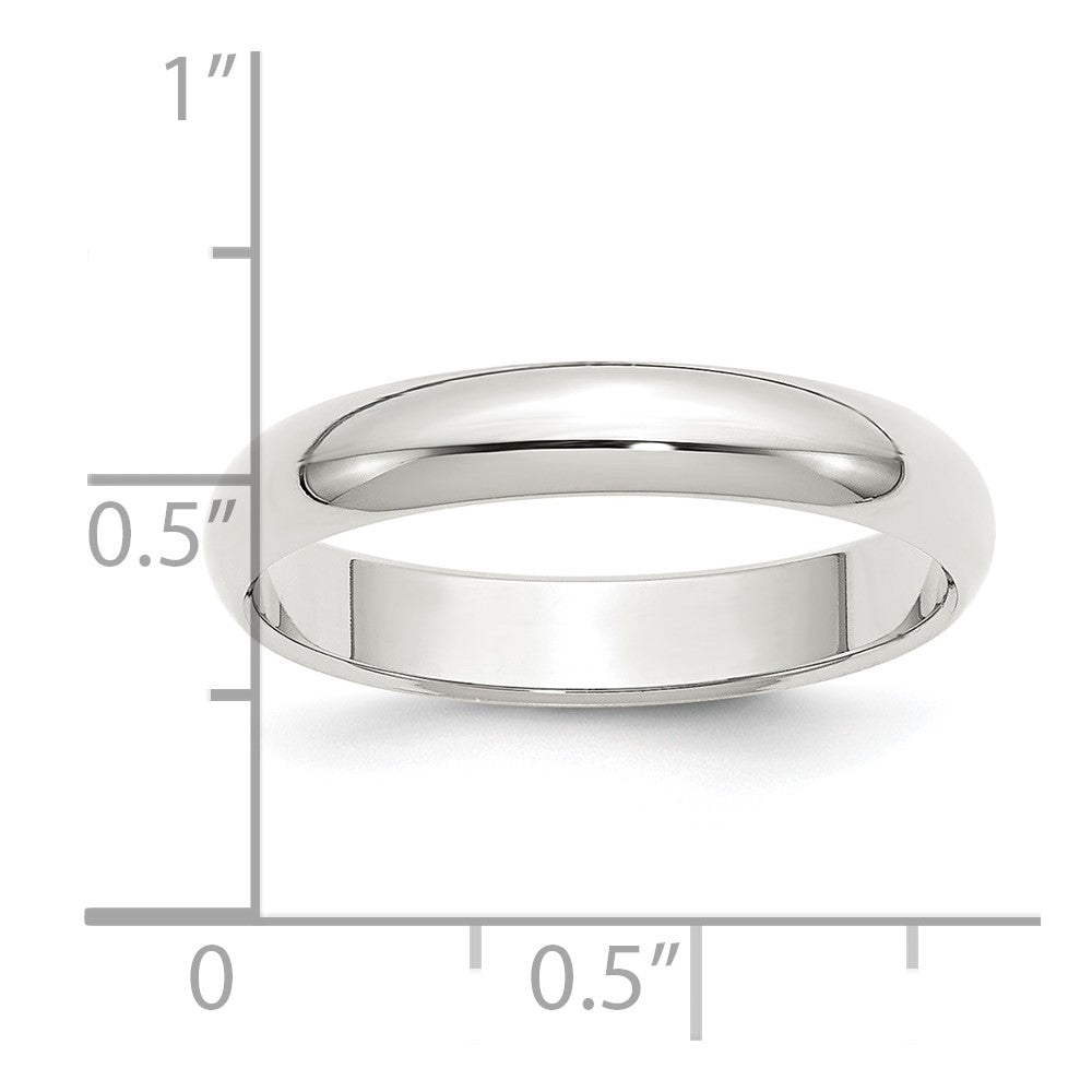 Sterling Silver 4mm Half Round Size 5 Band
